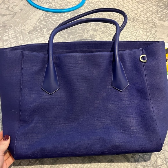 Make an Offer - Dagne Dover coated canvas tote bag with neoprene bottle sleeve - Picture 1 of 1